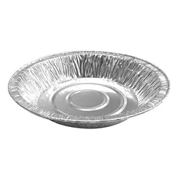 Victoria Bay Pie Pan 6X1 IN Aluminum Silver Round Deep Freezer Safe 100 Count/Pack 10 Packs/Case 1000 Count/Case