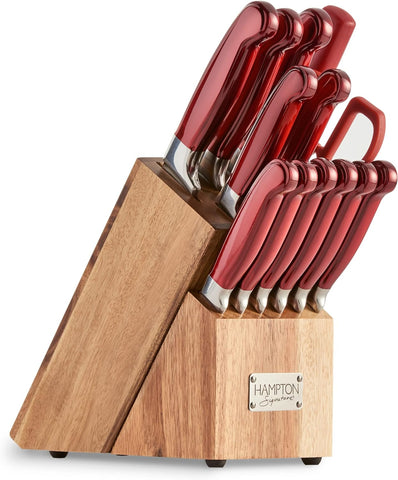 Hampton Forge Red Rorik 14Pc Block Set, 8.45 LB