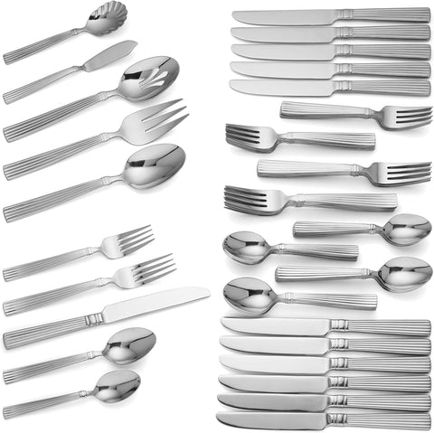 Reed & Barton 0 Crescendo II 65-Piece Flatware Set, Silver