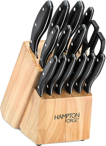 Hampton Forge Black ? Rochester ? 15 Piece Knife Block Set